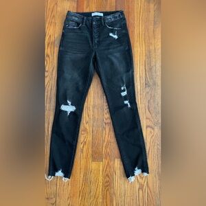 KanCan Black Skinny Distressed Jeans